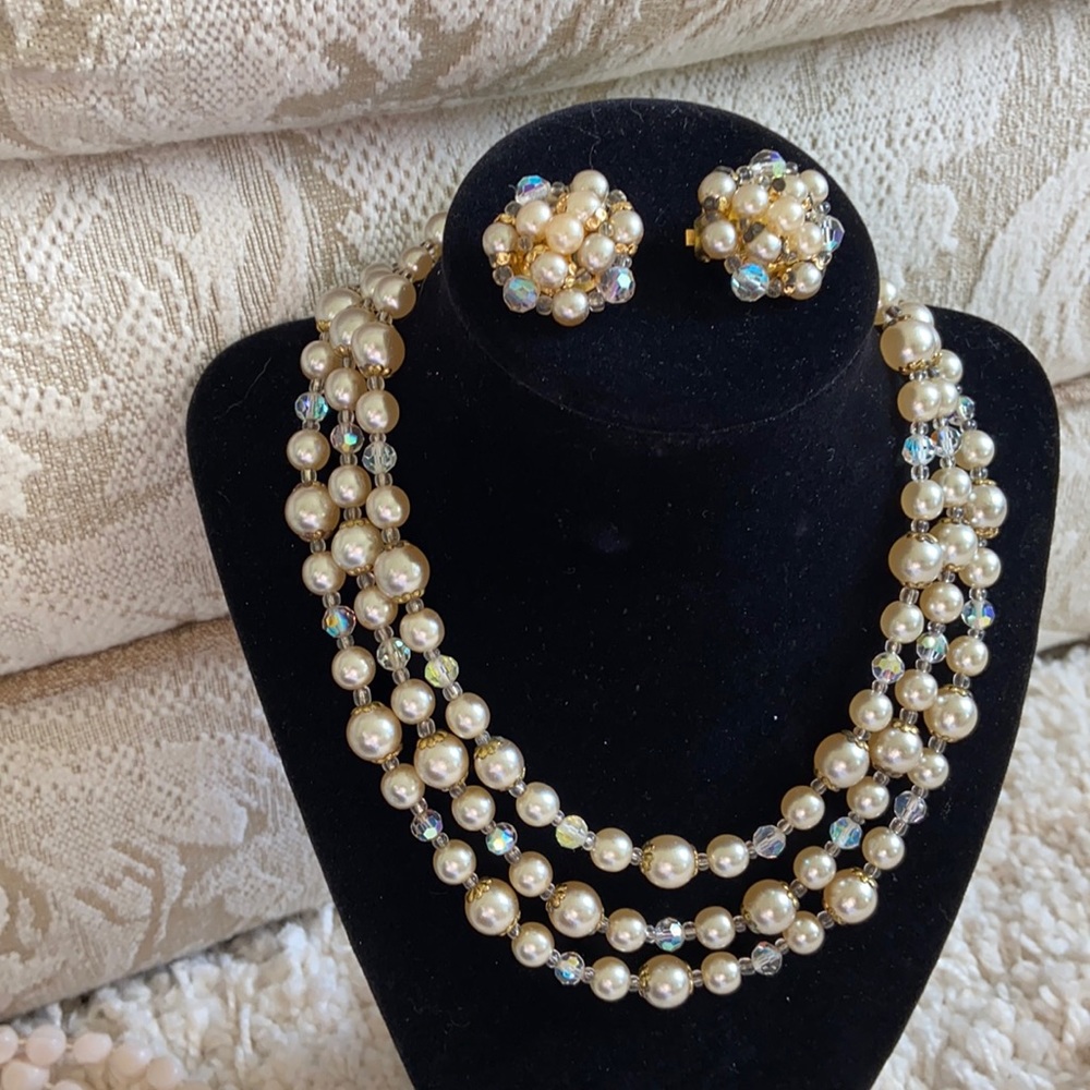 Vintage Necklace and Earrings